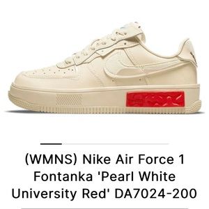 Nike Air Force 1 Fontanka 'Pearl White University Red' DA7024-200
